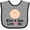 Heather and Black, variant on Inktastic Mimi and Papa Love Me Baby Girl Girls Baby Bib