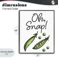 thumbnail image 4 of Stupell Industries Eclectic Oh Snap Peas Black Framed Giclee Art, 11 x 14, by Susan Ball, 4 of 8