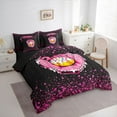 thumbnail image 3 of jejeloiu Pink Baseball Glove 7 Pieces Bedding Comforter Set,Ball Sport Lover Full Bedding Set For Girls Kids Reversible, 3 of 8