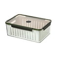 thumbnail image 2 of Gaqring Large Capacity Food Storage Container with Drain Basket, Removable Draining Insert Sealed Fresh Keeping Box, Dishwasher Microwave Safe Leak Proof Container for Vegetables Fruit Salad Greens, 2 of 6