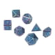 thumbnail image 2 of Juego de dados de varias caras, juego de mesa de Metal galvanizado, dados poliédricos, Kit para Bar, hogar, esmalte azul, 7 Uds., 2 of 14
