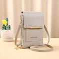 thumbnail image 2 of Ruyang Womens Phone Wallet PU Leather Crossbody Bag Multi-Zip Vertical Purse Anti-Theft Sling Bag Fashion Single Shoulder Bag, 2 of 7