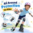 thumbnail image 4 of Kids Bike Helmet & Protective Gear Set – Adjustable Helmet with Knee Pads, Elbow Pads, and Wrist Guards for Scooters & Skateboards, 4 of 10