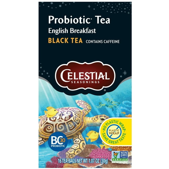 Celestial Seasonings English Breakfast Probiotic Black Tea Bags (18 Count)