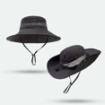 thumbnail image 4 of OJSFQUFP Women's Outdoor U V Prote Ction Foldable Sun Hats Mesh Wide Brim Beach Fishing Hat with Ponytail Hole, 4 of 4