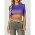 thumbnail image 2 of SUNSIOM T-Shirts Basiques Ajustés Décontractés pour Femmes Printemps Automne Manches Longues Col Rond Streetwear, 2 of 9