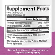 DR. EMIL NUTRITION Spermidine 5mg, 60 Count, 30 Servings