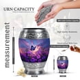 thumbnail image 2 of KARYLIZ Petunia Funeral Urn for Men - Large Sunset Urns for Ashes Men Adults - Butterfly Cremation Ash Holder - Adult Urns for Human Ashes - Purple Memorial Burial Urn for Woman Human 10 Inch, 2 of 7