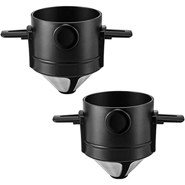 Tipping Machine Filter 2-piece tipping coffee drip, stainless steel resin coffee machine ...
