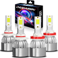 thumbnail image 1 of Kit de Conversion d'Ampoules de Phares DEL 4x 9005 H11 Faisceau Haut-Bas 6000K Super Blanc, 1 of 6