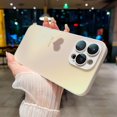 thumbnail image 3 of Case for iPhone 15 Pro Max, Cute Love Heart Pattern Phone Case, Matte Luxury Soft Metallic Luster Design with Camera Protector, Durable TPU Protective Cases for Women Girls, White, 3 of 13