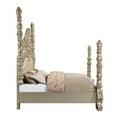 thumbnail image 4 of ACME Danae Eastern King Bed, Synthetic Leather, Champagne & Gold Finish, 4 of 5