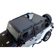 Rampage by RealTruck Combo Brief/Soft Top | Vinyl, Black Diamond Color | 94835 | Compatible with 2010 - 2012 Jeep Wrangler JK 2-Door
