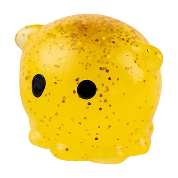 Sktrjpolfis Ocean Animal Squeeze Decoration with Gold Powder, Relieve Stress and Anxiety