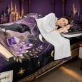 thumbnail image 4 of Homewish Magical Book Astrology Bed Sheets, Halloween Crow Full Size Sheets, 4pcs, 1 Flat Sheet, 1 Fitted Sheet and 2 Pillowcases, 4 of 6