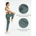 thumbnail image 4 of Women's Cargo Joggers Lightweight Quick Dry Hiking Pants Athletic Workout Pants with Zipper Pockets Lounge Casual Outdoor Iron Grey S, 4 of 8