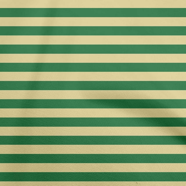 oneOone Rayon Green Fabric Stripes Craft Projects Decor Fabric Printed By The Yard 56 Inch Wide