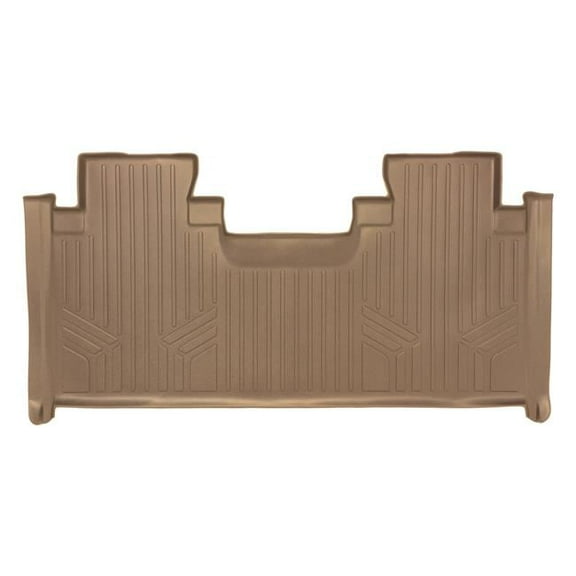 Smartliner SB1199-P Custom 2nd Row Floor Mats Liner - Super Duty SuperCab with 1st Row Bench Seat for 2017-2022 Ford F-250, Tan