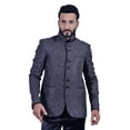 thumbnail image 1 of Blazer Gris Foncé pour Hommes. Ce Produit Est Fait sur Commande., 1 of 5