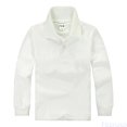 thumbnail image 2 of Fozruso Kids Long Sleeve Button Closure Shirts Comfortable Soft Summer Casual Collared Shirts for Boys and Girls School and Play Outfits, 2 of 4