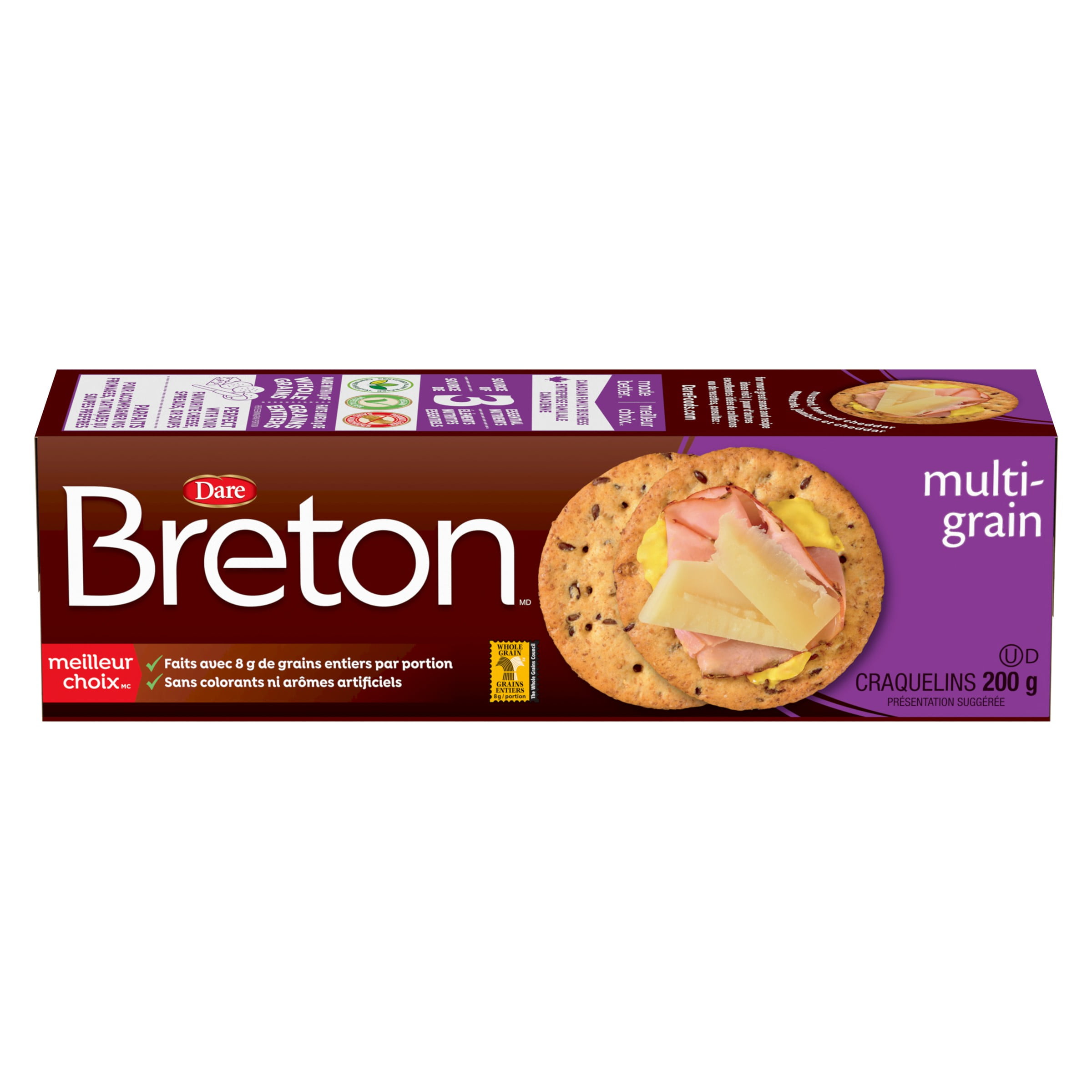Breton Multigrain Crackers, Dare 200 gr