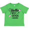thumbnail image 3 of Inktastic Hello 1st Grade with Hearts and School Supplies Boys or Girls Toddler T-Shirt, 3 of 5