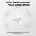 thumbnail image 3 of Wireless Earbuds Bluetooth Noise Cancelling Ear Buds for iPhone Android Sports Workout, 46H Playtime, Microphone Deep Bass Stereo, LED Display, Waterproof in Ear Earphone, White, 3 of 9