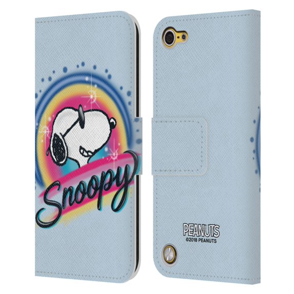 Head Case Designs Officially Licensed Peanuts Snoopy Boardwalk Airbrush Colourful Sunglasses Leather Book Wallet Case Cover Compatible with Apple iPod Touch 5G 5th Gen