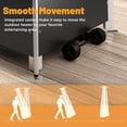 thumbnail image 7 of PUKNLY 48,000 BTU Propane Patio Heater with Wheels & Cover - Outdoor Commercial Residential Heater for Garden, Terrace, Poolside, 7 of 7