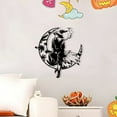 thumbnail image 4 of Uutvmp Metal Witch Wall Decor Aesthetic, Halloween Wall Art with Witch on Crescent Moon, Witchy Wall Sign for Bedroom, Living Room, Home Decoration, 4 of 4