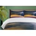 thumbnail image 4 of Ambesonne Landscape Duvet Cover Sets, Apocalyptic Sky View, 2-King, Orange and Blue, 4 of 7