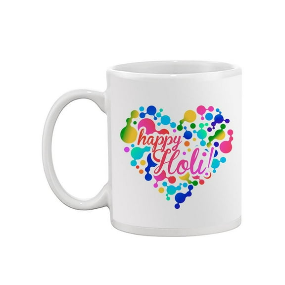 Happy Holi! Heart Mug - SPIdeals Designs,