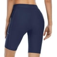 thumbnail image 6 of Charmo Swim Shorts for Women with Pockets High Waisted Long Board Shorts, 6 of 7