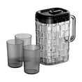 thumbnail image 1 of Cold Water Kettle Set With 3 Cups 2 L Capacity Plastic Refrigerator-Safe Beverage Dispenser For Iced Tea Lemonade And Fruit Infusions, 1 of 6