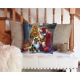 thumbnail image 3 of Carolines Treasures DAC4060PW1414 14 x 14 in. Australian Shepherd & Santa Claus Throw Pillow, 3 of 6