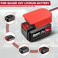 thumbnail image 4 of 2pcs Power Wheels Adapter for Bauer 20V Battery, Power Station Conversion Kit with Fuses, Terminals, 14AWG Wire, Converter for Rc Car Toys, Robotics, Rc Truck, 4 of 9