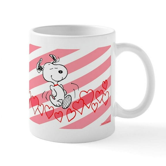 CafePress - Running For Love Mug - 11 oz Ceramic Mug - Novelty Coffee Tea Cup