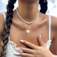 thumbnail image 4 of HAHDAXIA Colliers Cœur Dorés Collier Cœur Épais Collier Cœur Bouffant pour Femmes Collier Chaîne Serpent Collier Chevrons Collier Ras-du-Cou Épais pour Femmes Filles, 4 of 6