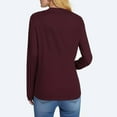 thumbnail image 4 of Taqqpue Womens Long Sleeve Cardigan Fall Solid Color Open Front Shirts Casual Flowy Lightweight Loose Plus Size Blouse Tops, 4 of 7