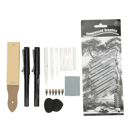 Art Pencils, Homogeneous Graphite Gift Safe Non Hexagonal Shape 24 Pcs ...