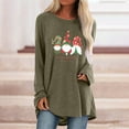 thumbnail image 2 of Tops para mujer Camisas Blusas Elegantes Camisas casuales de manga larga Estampado de moda Cómodo Transpirable Cuello redondo Odeerbi ODB-5, 2 of 5