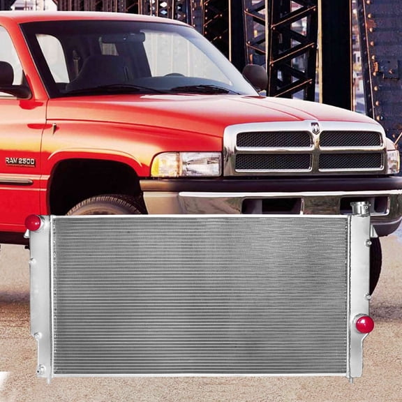 HZ 4 Row Aluminum Radiator For Dodge Ram 2500 3500 5.9L Cummins Diesel 1994-2002 01