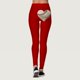thumbnail image 4 of Gibobby Leggings con Forro Polar para Mujer Mallas cómodas con estampado de béisbol de para mujer, mallas deportivas de Yoga con Control para mujer(Rojo,M), 4 of 5