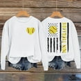 thumbnail image 2 of VISALY Pullover Crewneck Sweatshirt Graphic Sweatshirts Women's Softball Mom Lettered Baseball Heart Hatless Printed Hoodie Casual Sweaters Womens Sweaters Dressy Casual Comfy Sweaters White Xxl, 2 of 4