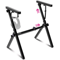 Liquid Stands Foldable Piano Keyboard Stand 54-88 Key Z Style Portable Adjustable Sturdy Piano Stand
