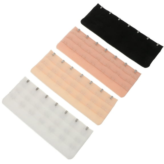 4 Pcs Bra Extenders 7 Hooks Plus Size Extensions Flexible Adjustable Women's Miss