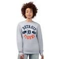 thumbnail image 3 of Women's G-III 4Her by Carl Banks Heather Gray Detroit Tigers Team Logo Fleece Pullover Sweatshirt, 3 of 4