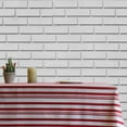 thumbnail image 2 of Fabstyles  Broadway Stripe Cotton Tablecloth Grey 60x108, 2 of 5