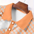 thumbnail image 7 of BRGZLK Mens Golf Shirts Summer 2026 Short Sleeve Turn-Down Collar Button-Down Lightweight Breathable Moisture Wicking Casual Pullover Shirts Orange XXL, 7 of 7