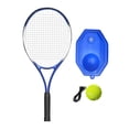 thumbnail image 1 of pitrice Tennis Racket Lightweight Portable Racket For Beginners High Performance Training Indoor Outdoor Back Gardens Backyards 68cm Ball and Base, 1 of 6